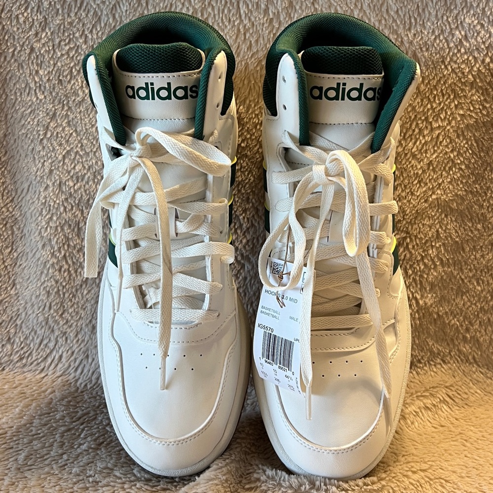 ADIDAS Hoops 3.0 Mid Classic Vintage Look Sneakers - Picture 5 of 13